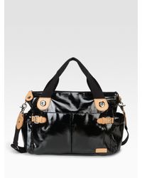 Storksak | Black Mixed Media Baby Bag | Lyst