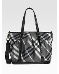 Burberry | Black Diaper Tote Bag | Lyst