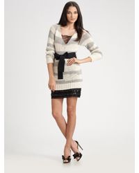 RED Valentino | Gray Alpaca Tunic Sweater | Lyst