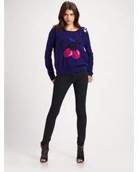 Sonia by Sonia Rykiel | Purple Cherie Intarsia Sweater | Lyst