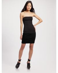 T By Alexander Wang | Black Stretch-cotton Tube Top | Lyst