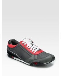 DIESEL | Metallic Harold Keep Low-top Sneakers for Men | Lyst
