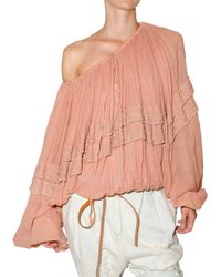 Mes Demoiselles | Pink Cotton Gauze Shirt | Lyst