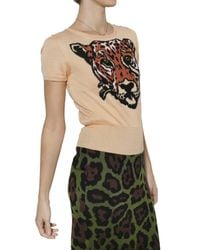 JC de Castelbajac | Natural Tiger Intarsia Knit Sweater | Lyst