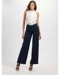 Ralph Lauren Blue Label | Blue Landon Linen/cotton Pants | Lyst