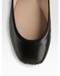 Chloé | Black Ankle Strap Ballet Flats | Lyst