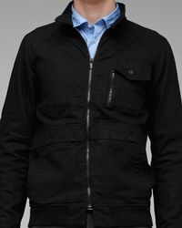 Comune | Black Diego Coated Cotton Jacket for Men | Lyst