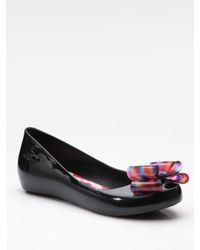 Melissa | Black Vivienne Westwood Ultra Rubber Flats | Lyst