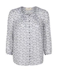 Vanessa Bruno Athé | Blue Floral Blouse | Lyst