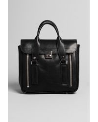 3.1 Phillip Lim | Black K.c. Zipper Leather Top Handle Bag | Lyst