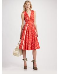 Marc By Marc Jacobs | Red Sabine Flower Dress | Lyst