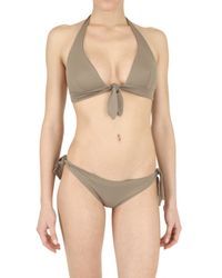 Playa Di Roberta Corti | Brown Bow Bra Bathing Suit | Lyst
