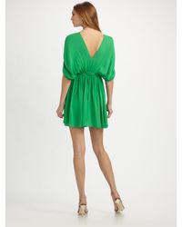 Halston | Green Dolman-sleeve Dress | Lyst