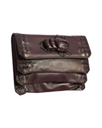 Bottega Veneta | Brown Iridescent Nappa Beetle Clutch | Lyst