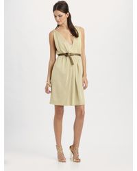 Elie Tahari | Tamara Metallic Jersey Dress | Lyst