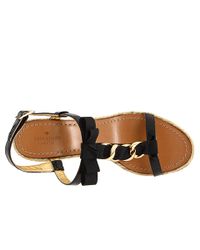 kate spade new york | Brook - Black Chain Detail Espadrille | Lyst