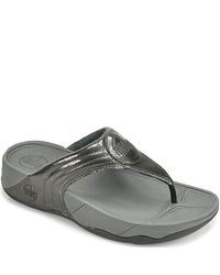 Fitflop | Metallic Walkstar Lll patent leather thong sandals | Lyst