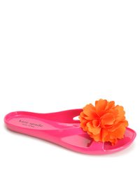kate spade new york | Pink Beau Jelly Sandals | Lyst