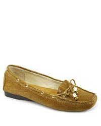 MICHAEL Michael Kors | Brown Amber - Tan Leather Moccasin | Lyst