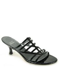 Stuart Weitzman | Carcel - Black Leather Sandal | Lyst
