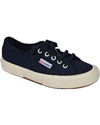 Superga | Blue Canvas Platform Sneaker | Lyst
