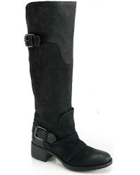 Vera Wang Lavender | Ulisse - Black Leather Boot | Lyst
