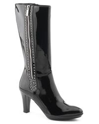 Aquatalia | Ramona - Black Patent Leather Boot | Lyst
