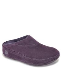 Fitflop | Gogh - Purple Suede Clog | Lyst