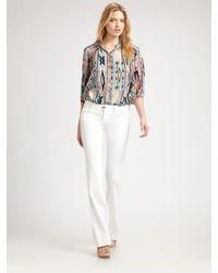 Tucker | Blue Silk Blouse | Lyst