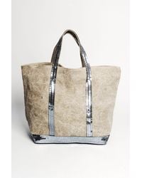 Vanessa Bruno | Natural Grand Canvas Large Linen Tote | Lyst