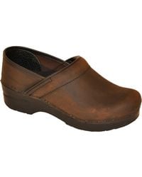 Dansko | Professional - Antique Brown Leather Clog | Lyst