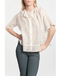Tsumori Chisato | Natural Cotton Silk S/s Blouse | Lyst