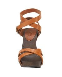 See By Chloé | Brown Tan Wood Wedge Sandal | Lyst