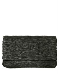 Jay Ahr | Black Braided Leather Clutch | Lyst