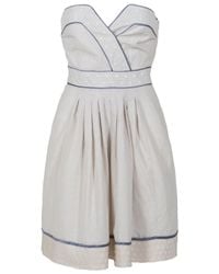 Paul & Joe | Natural Spotted Strapless Dress | Lyst