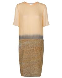 Proenza Schouler | Orange Crinkle Shibori Chiffon Dress | Lyst