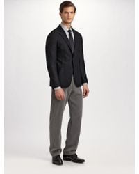 Armani | Black Deconstructed Wool/cashmere Blazer for Men | Lyst