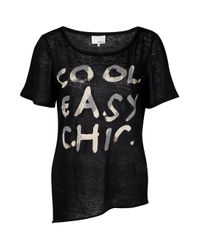 3.1 Phillip Lim | Black Cool Easy Chic T-shirt | Lyst