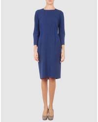 Alberta Ferretti | Blue 3/4 Length Dress | Lyst