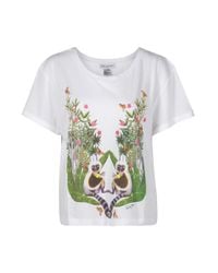 Paul & Joe | White Lilou T-shirt with Monkey Print | Lyst