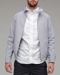 A.P.C. | Blue Seersucker Jacket for Men | Lyst