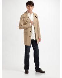 Mackage | Natural Bonded Cotton Trench for Men | Lyst