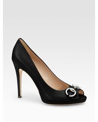 Gucci | Black New Hollywood Horsebit Pumps | Lyst