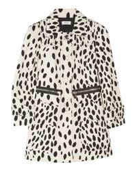 Sonia by Sonia Rykiel | Black Dalmatian-print Cotton-drill Coat | Lyst