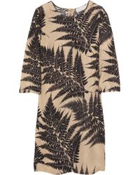 Stella McCartney | Natural Penelope Fern-print Silk-chiffon Dress | Lyst