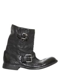 Casadei | Black Side Zip Nappa Biker Boots | Lyst