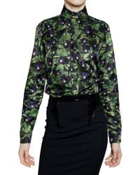 Givenchy | Black Pansy Shirt | Lyst
