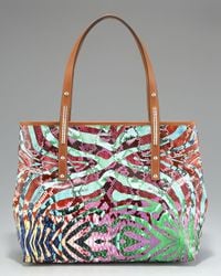 Jimmy Choo | Multicolor Scarlet Large Printed Shopper | Lyst