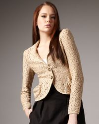 Nanette Lepore | Natural Aria Lace Jacket | Lyst