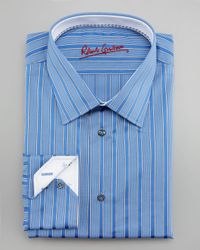 Robert Graham | Blue Chuck Striped Dress Shirt for Men | Lyst